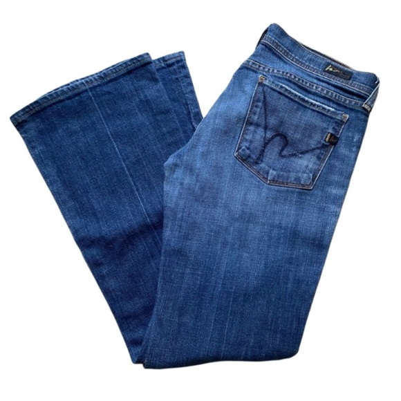 Citizens of Humanity Ingrid Flare Low Rise Jeans - Picture 1 of 9